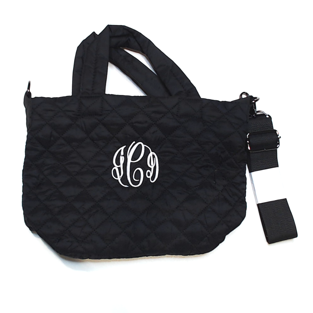 BLOOPER BAG: Monogrammed Diamond Quilted Crossbody