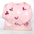 BLOOPER KIDS: Monogrammed Kids Puff Sleeve Sweatshirt