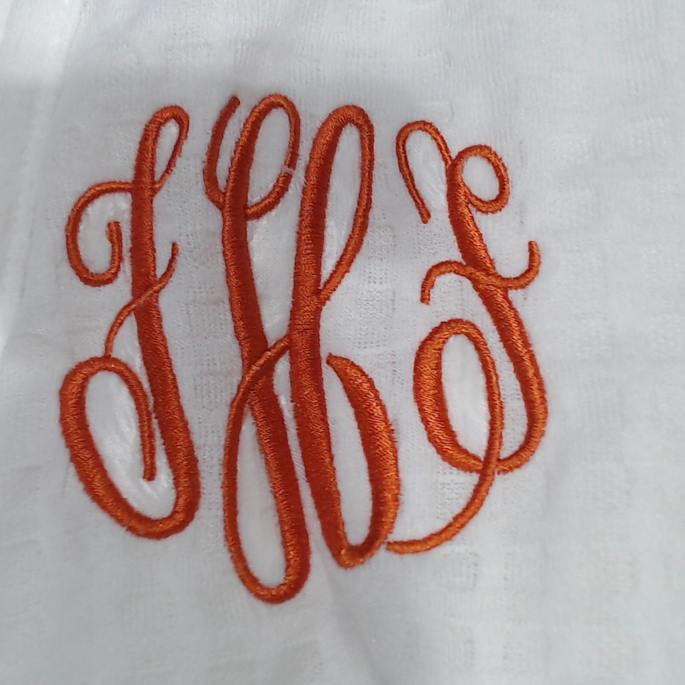 BLOOPER CLOTHING: Monogrammed Scalloped Robe