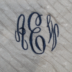BLOOPER CLOTHING: Monogrammed Poncho