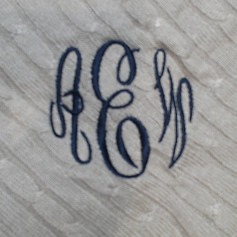 BLOOPER CLOTHING: Monogrammed Poncho