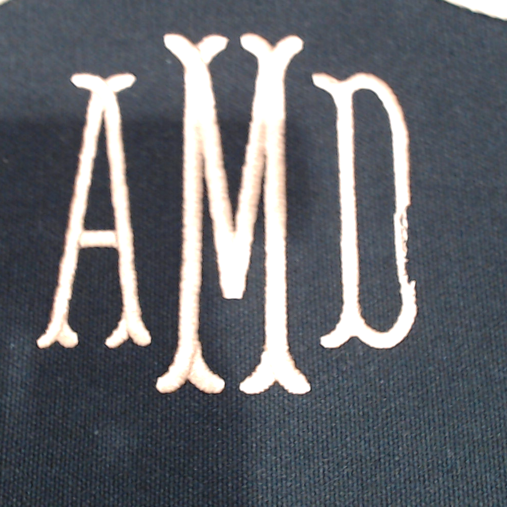 BLOOPER BAG: Monogrammed Wavy Top Weekender