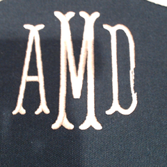 BLOOPER BAG: Monogrammed Wavy Top Weekender