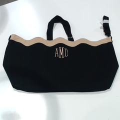 BLOOPER BAG: Monogrammed Wavy Top Weekender
