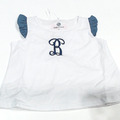 BLOOPER KIDS: Monogrammed Toddler Ruffle Top