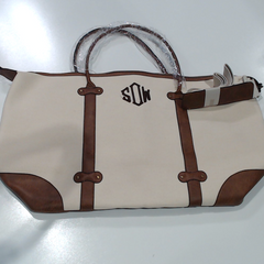 BLOOPER BAG: Monogrammed Vintage Weekender