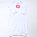 BLOOPER KIDS: Monogrammed Baby Layette Gown