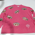 BLOOPER CLOTHING: Monogrammed Sequin Sports Sweatshirt