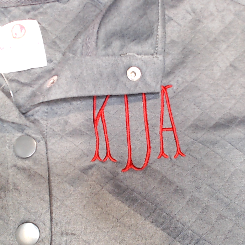 BLOOPER CLOTHING: Monogrammed Quilted Pullover