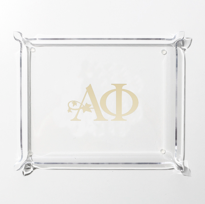 Alpha Phi Acrylic Tray | Clear