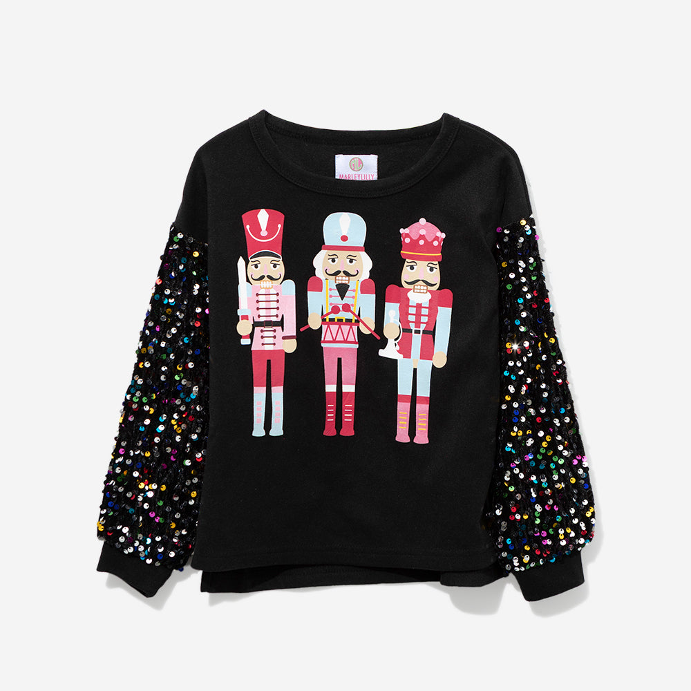 Kids Nutcracker Sweatshirt in Black
