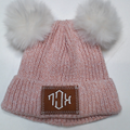 BLOOPER KIDS: Monogrammed Kids Pom Pom Beanie