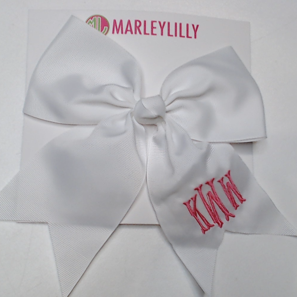 BLOOPER KIDS: Monogrammed Girls Hair Bow