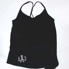 BLOOPER SWIM: Monogrammed Ruched Tankini