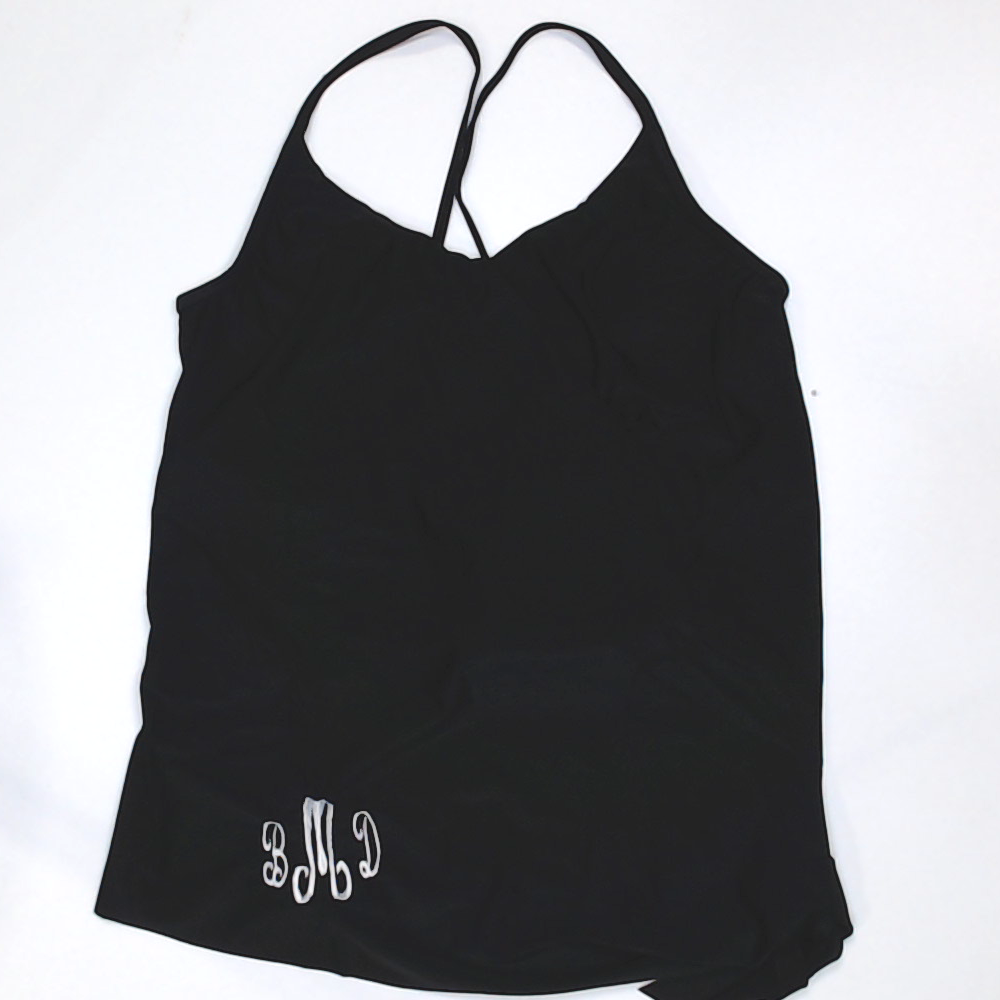 BLOOPER SWIM: Monogrammed Ruched Tankini