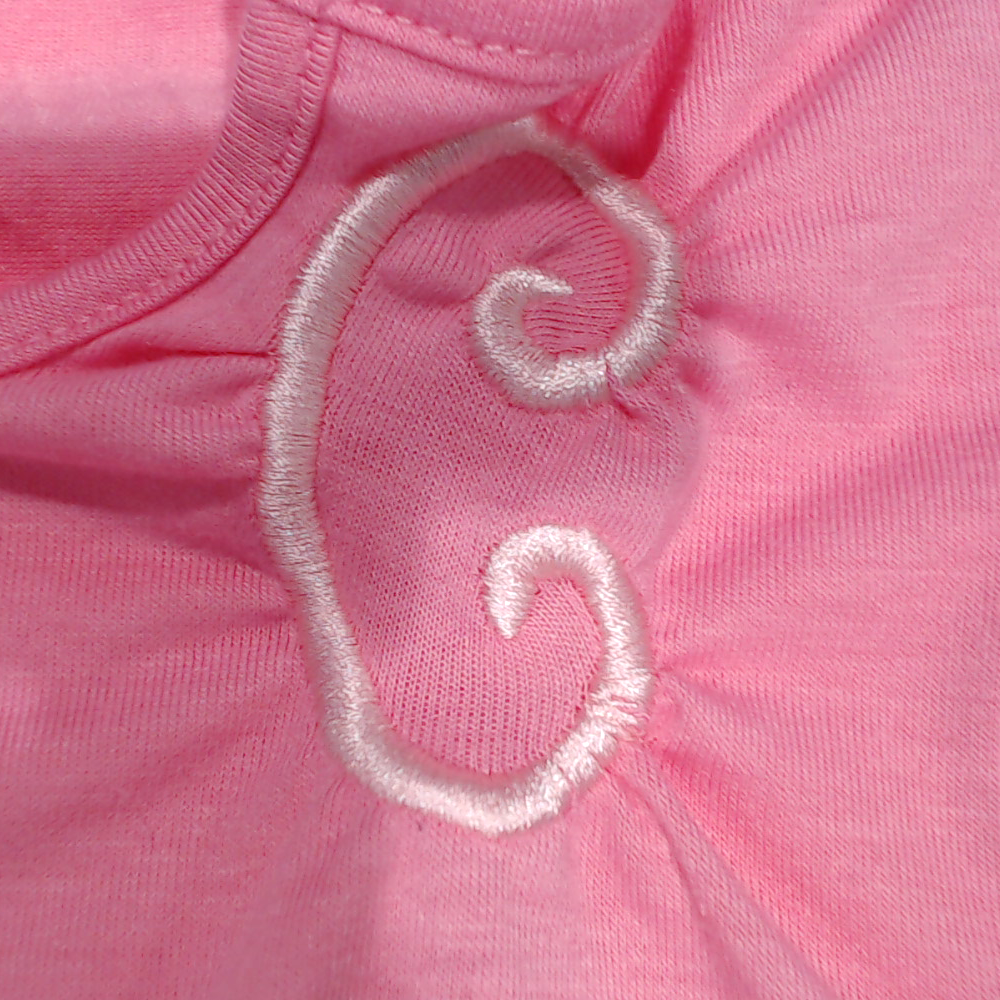 BLOOPER KIDS: Monogrammed Girls Flutter Sleeve Dress