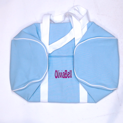 BLOOPER KIDS: Monogrammed Kids Canvas Duffel Bag