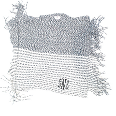 BLOOPER CLOTHING: Monogrammed Striped Chenille Poncho