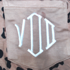 BLOOPER CLOTHING: Monogrammed Pajama Shirt