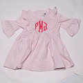 BLOOPER KIDS: Monogrammed Kids Ruffle Dress