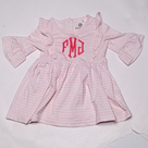 BLOOPER KIDS: Monogrammed Kids Ruffle Dress