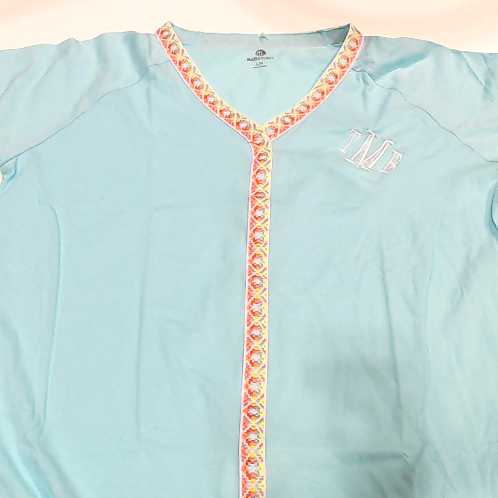 BLOOPER SWIM: Monogrammed Accent Cover Up