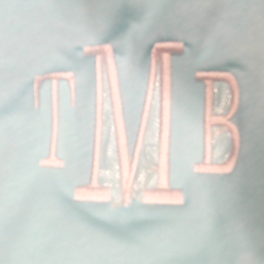 BLOOPER SWIM: Monogrammed Accent Cover Up