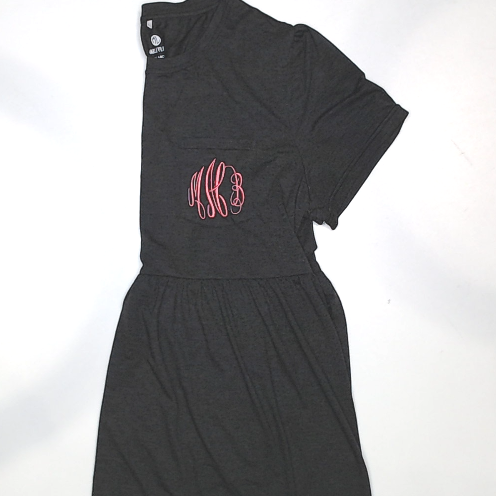 BLOOPER CLOTHING: Monogrammed T-Shirt Dress
