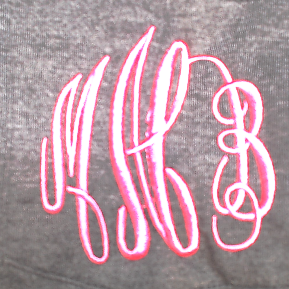 BLOOPER CLOTHING: Monogrammed T-Shirt Dress