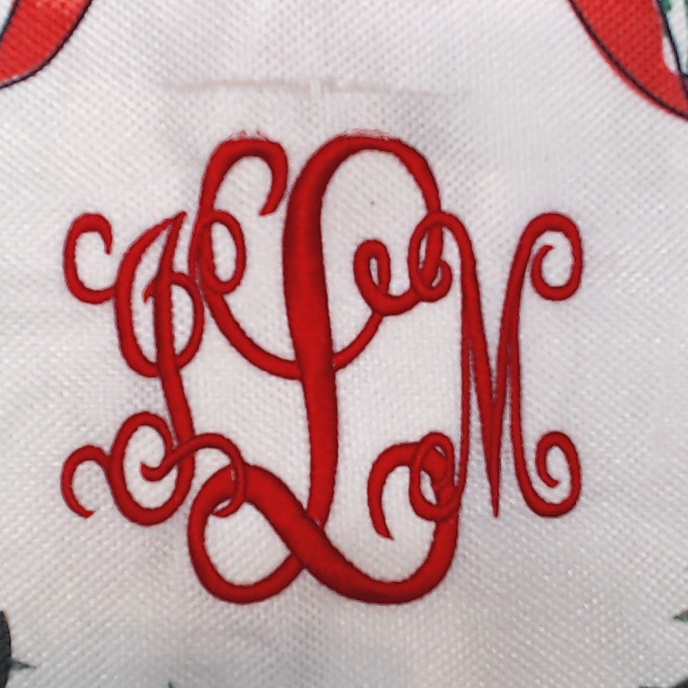 BLOOPER ACCESSORY: Monogrammed Christmas Pillow Sham