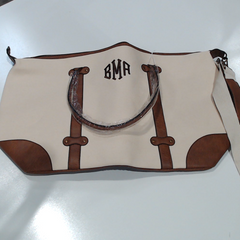 BLOOPER BAG: Monogrammed Vintage Weekender