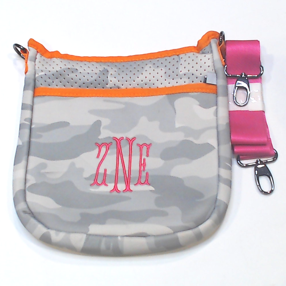 BLOOPER BAG: Monogrammed Neoprene Crossbody
