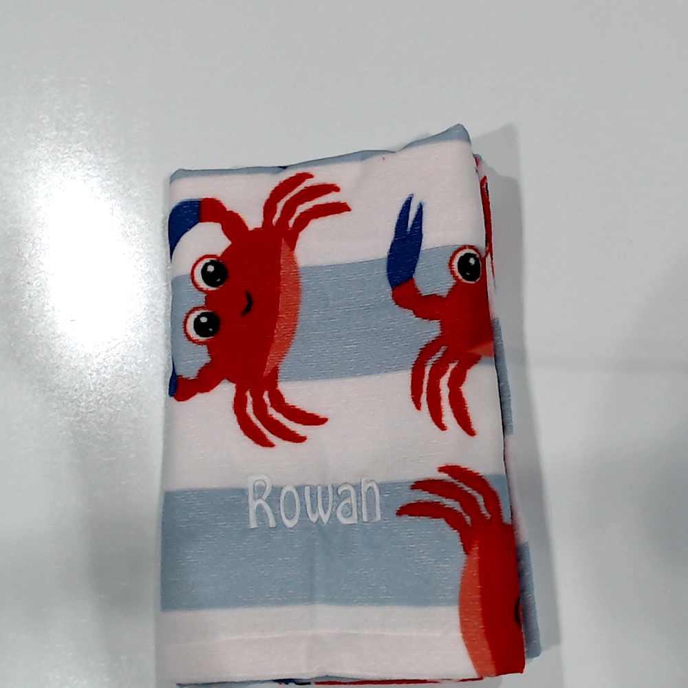 BLOOPER KIDS SWIM: Monogrammed Kids Beach Towel