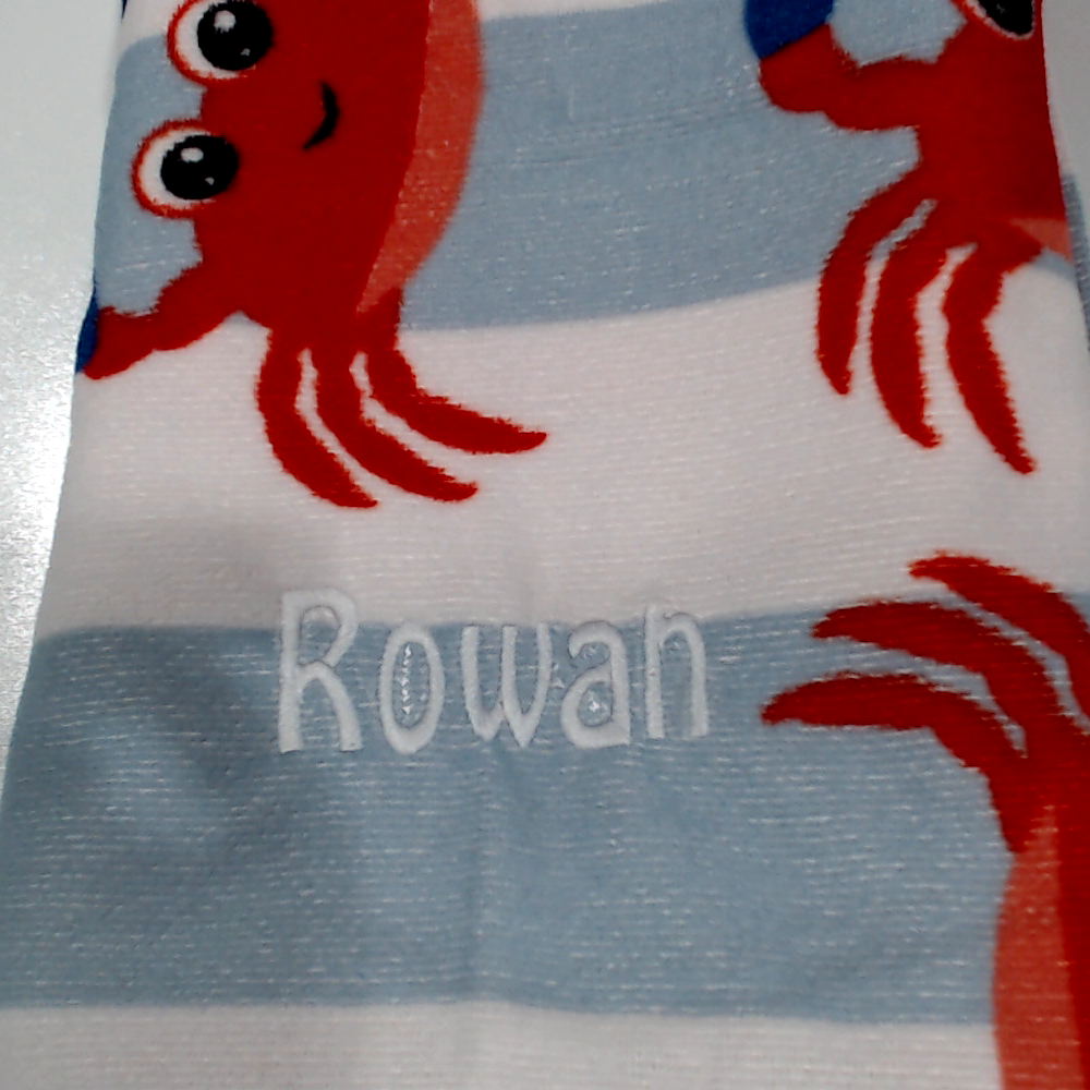 BLOOPER KIDS SWIM: Monogrammed Kids Beach Towel
