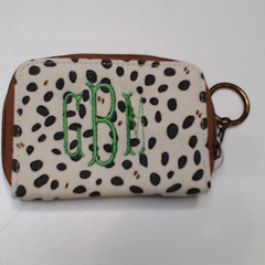 BLOOPER ACCESSORY: Monogrammed Keychain Wallet