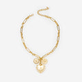 Monogrammed Sun Heart Necklace