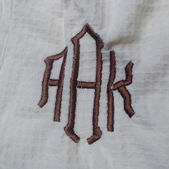 BLOOPER CLOTHING: Monogrammed Waffle Henley Tunic