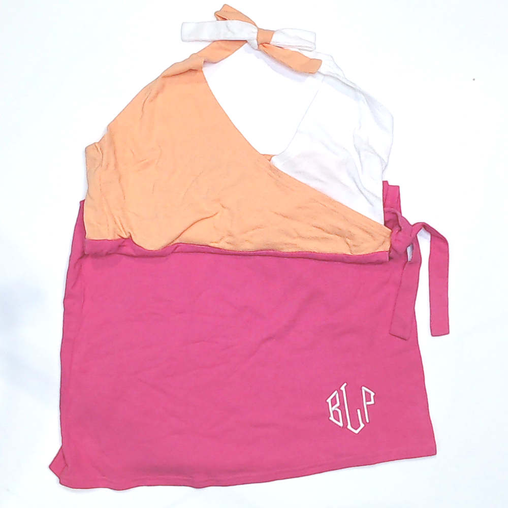 BLOOPER SWIM: Monogrammed Wrap Cover  Up