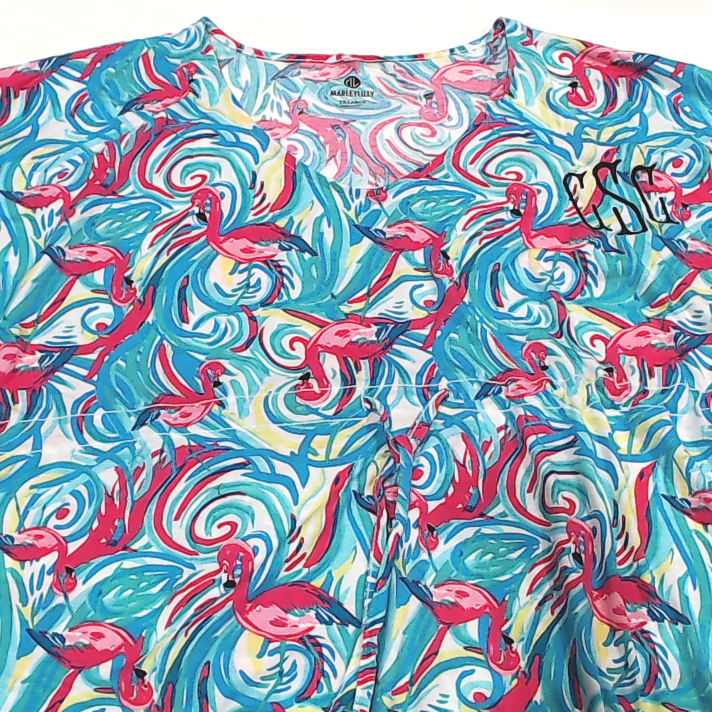 BLOOPER CLOTHING: Monogrammed Cinch Waist Cover Up