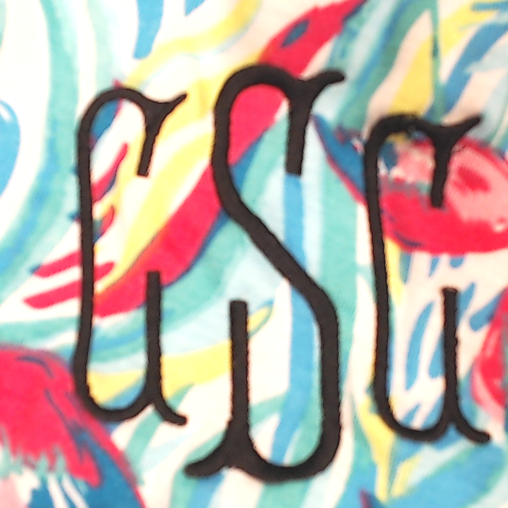 BLOOPER CLOTHING: Monogrammed Cinch Waist Cover Up