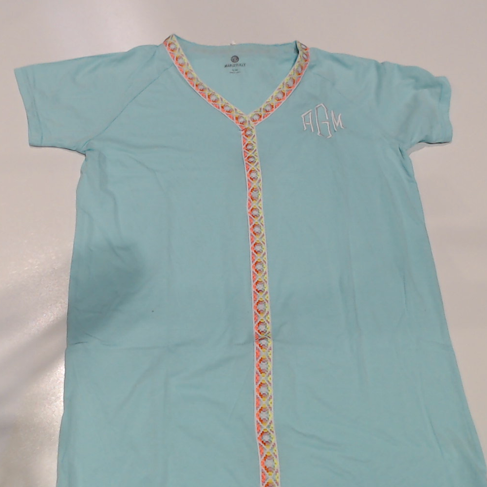 BLOOPER SWIM: Monogrammed Accent Cover Up