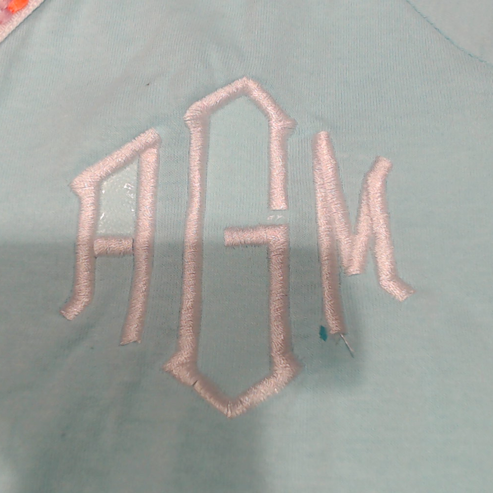 BLOOPER SWIM: Monogrammed Accent Cover Up