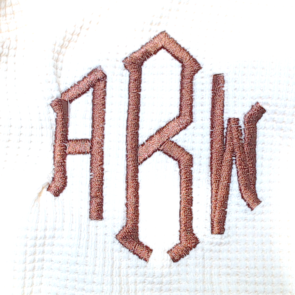 BLOOPER CLOTHING: Monogrammed Waffle Henley Tunic