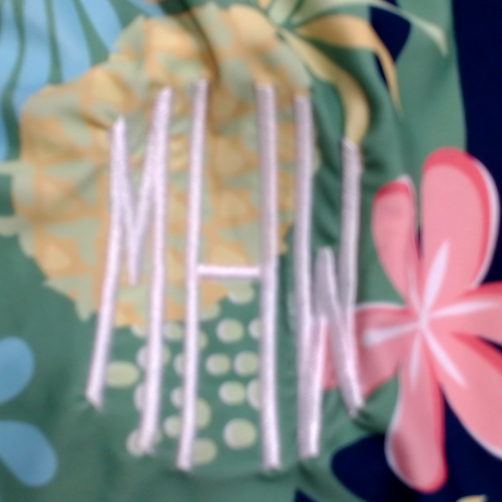 BLOOPER SWIM: Monogrammed Ruched Tankini