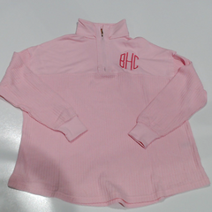 BLOOPER CLOTHING: Monogrammed Waffle Knit Pullover