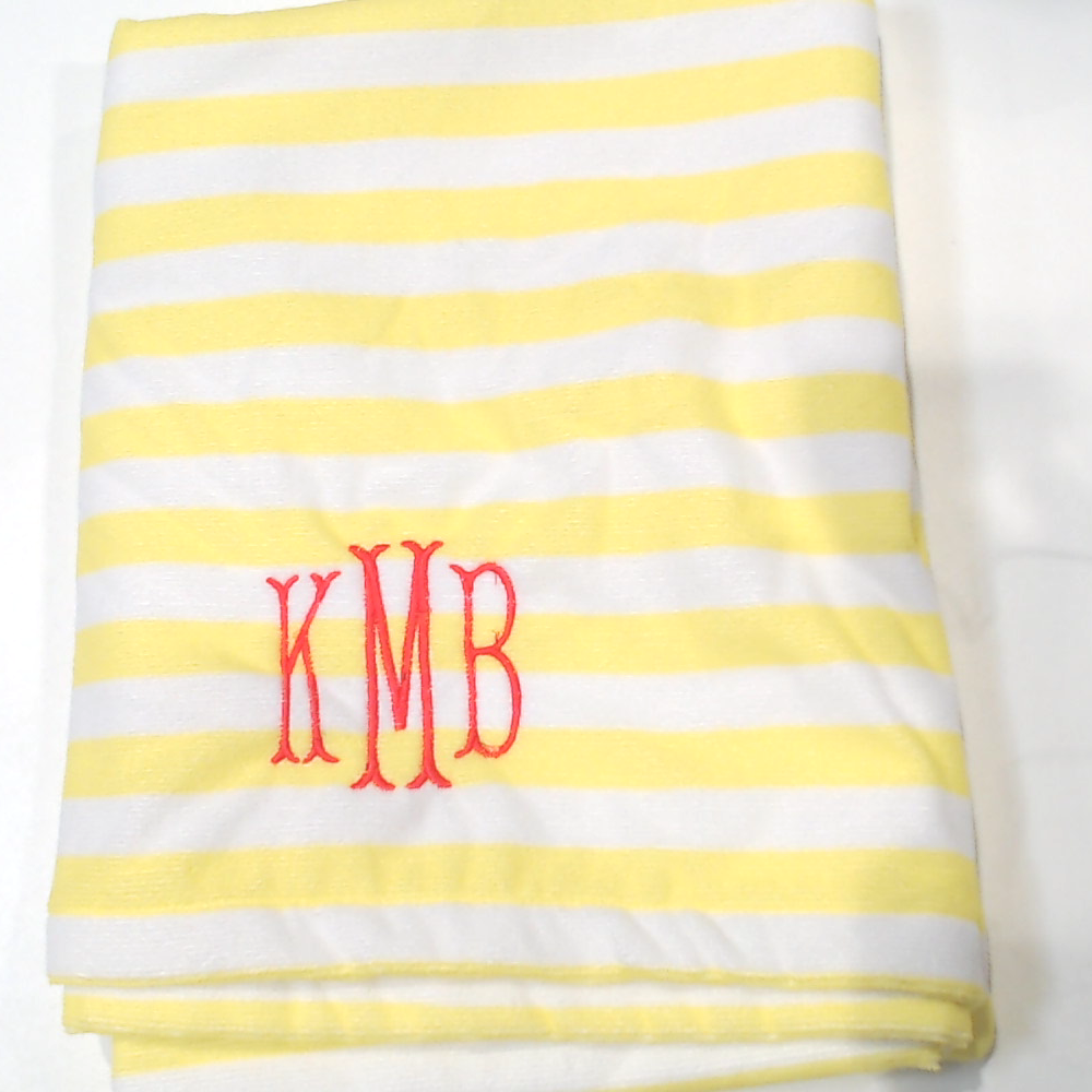 BLOOPER SWIM: Monogrammed Beach Towel