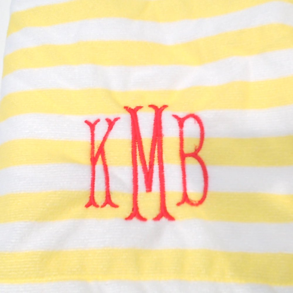 BLOOPER SWIM: Monogrammed Beach Towel