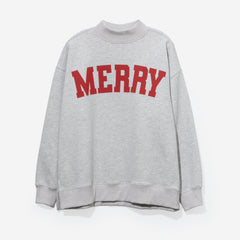 merry mockneck sweatshirt 