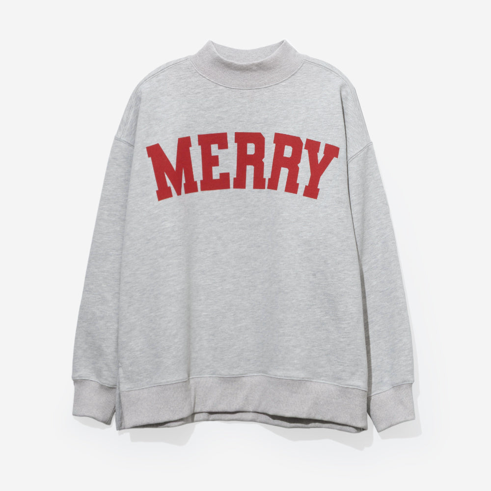 merry mockneck sweatshirt 