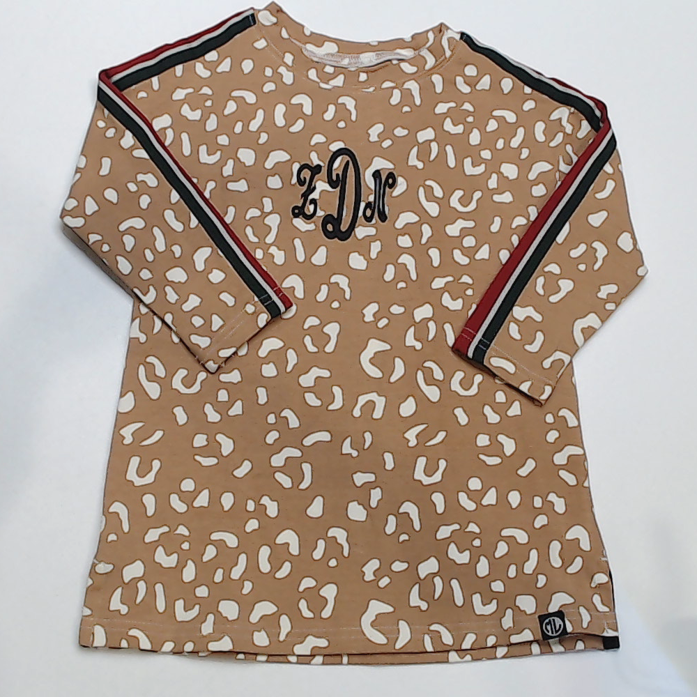 BLOOPER KIDS: Monogrammed Kids Striped Sleeve Dress